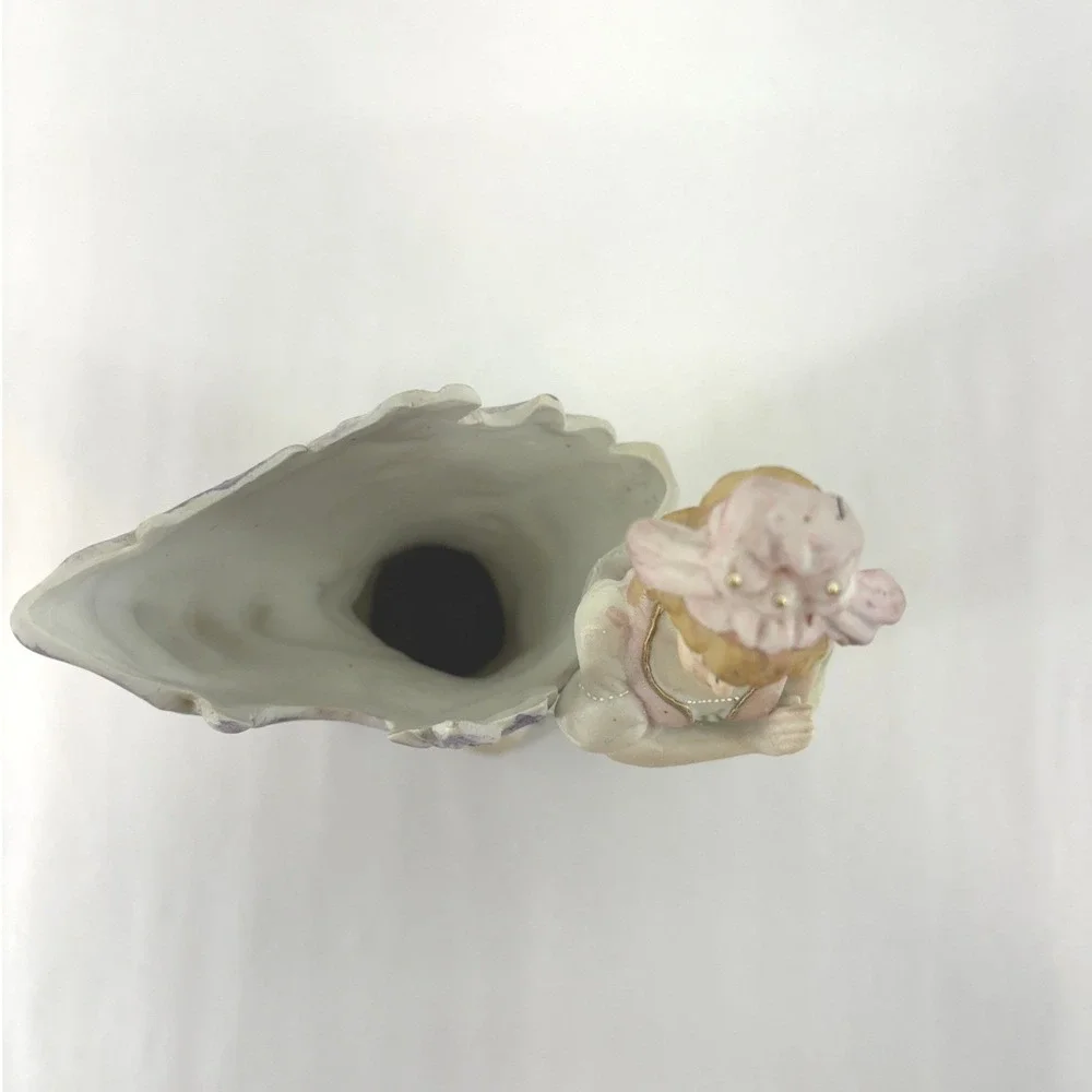 Paulux Occupied Japan Figural Bud Vase Victorian Lady Porcelain Vintage 40s